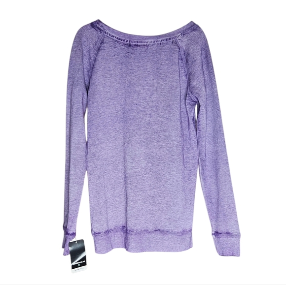 🎉HOST PICK NBA Los Angeles Lakers LA Burnout Retro Fleece Sweatshirt Purple NWT - Picture 3 of 8